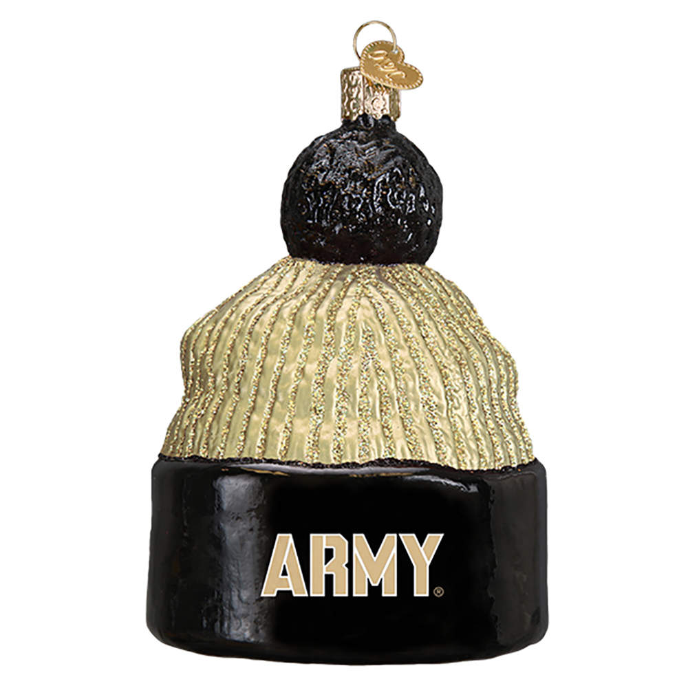 Collegiate Collection Army Beanie - Boxed by Old World Christmas (Newer)-1