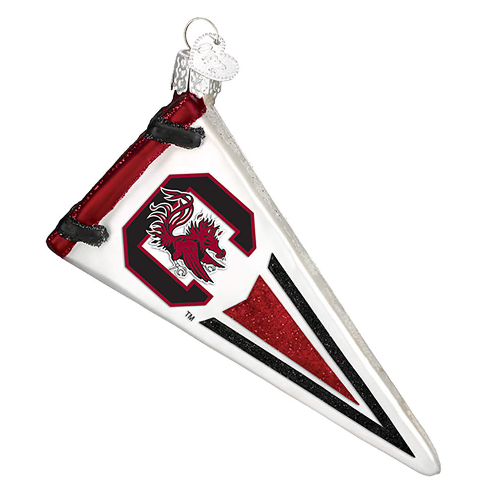 Collegiate Collection Univ Of South Carolina Pennant - Boxed by Old World Christmas (Newer)-1