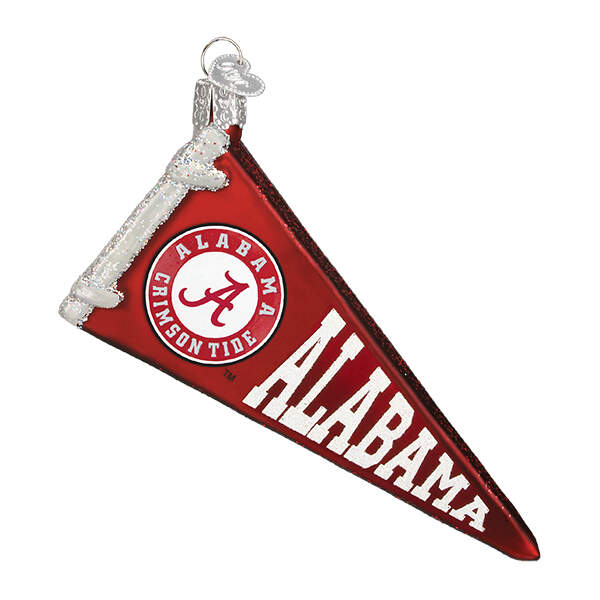 Collegiate Collection University Of Alabama Pennant - Boxed by Old World Christmas (Newer)-1