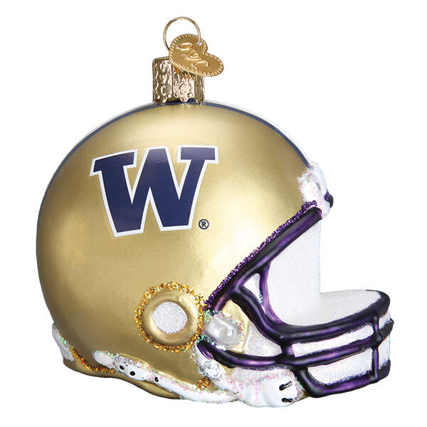 Collegiate Collection Univ Of Washington Helmet - Boxed by Old World Christmas (Newer)-1
