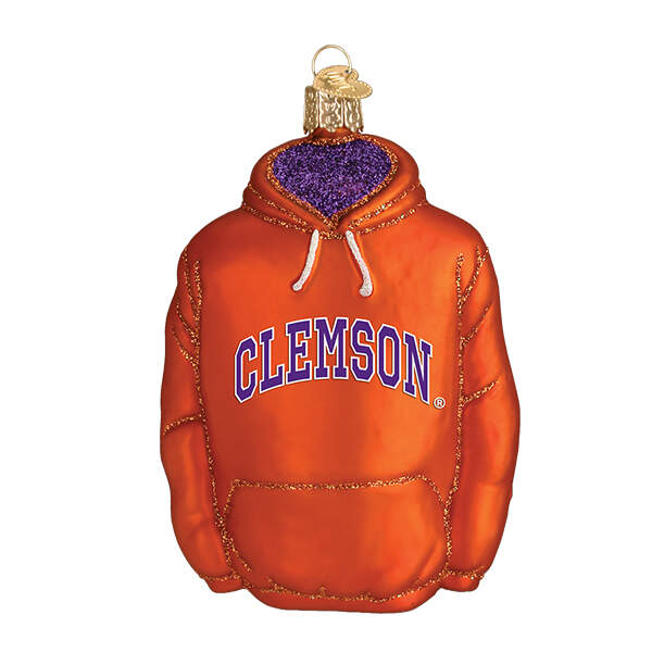 Collegiate Collection Clemson University Hoodie - Boxed by Old World Christmas (Newer)-1