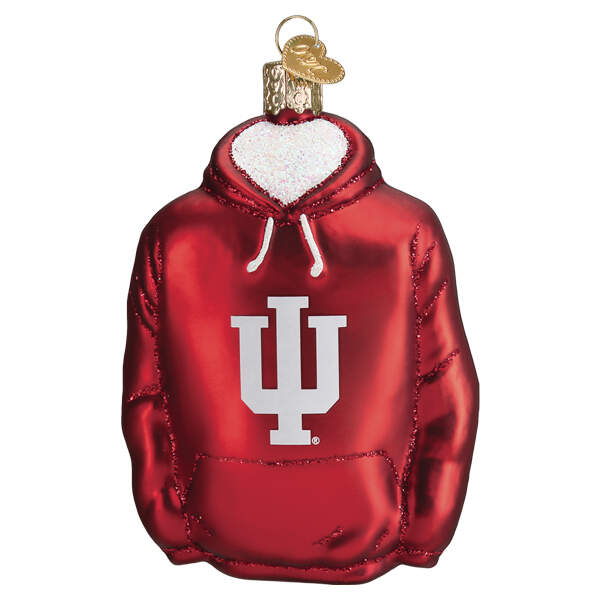 Collegiate Collection Indiana Hoodie - With Box Bx379 by Old World Christmas (Newer)-1