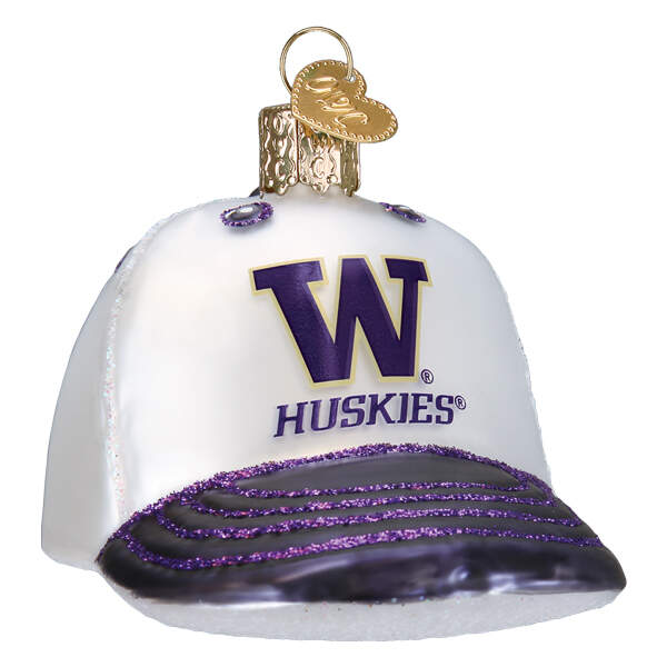 Collegiate Collection Univ Of Washington  Baseball Cap - No Box by Old World Christmas (Newer)-1