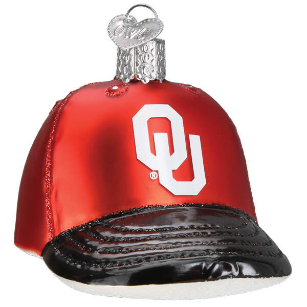 Collegiate Collection Univ Of Oklahoma  Baseball Cap - With Box Bx350 by Old World Christmas (Newer)-1