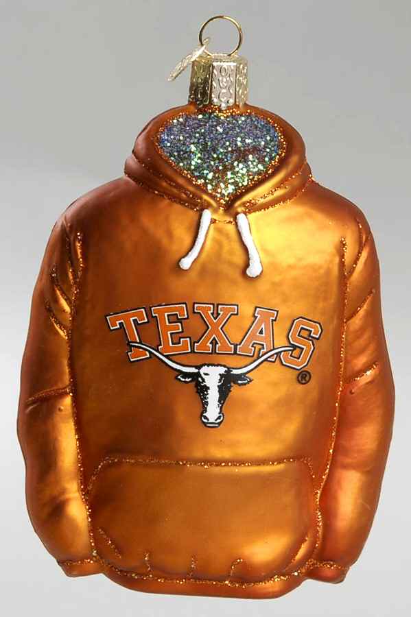 Collegiate Collection University Of Texas Hoodie - Boxed by Old World Christmas (Newer)-1