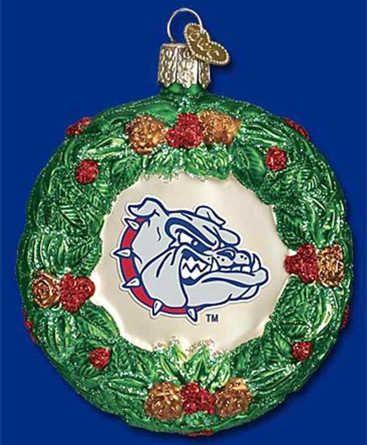 Collegiate Collection Gonzaga University Wreath - Boxed by Old World Christmas (Newer)-1