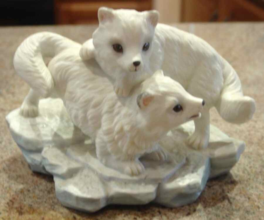 Polar Expedition Arctic Fox Cubs Playing - No Box by Maruri-1