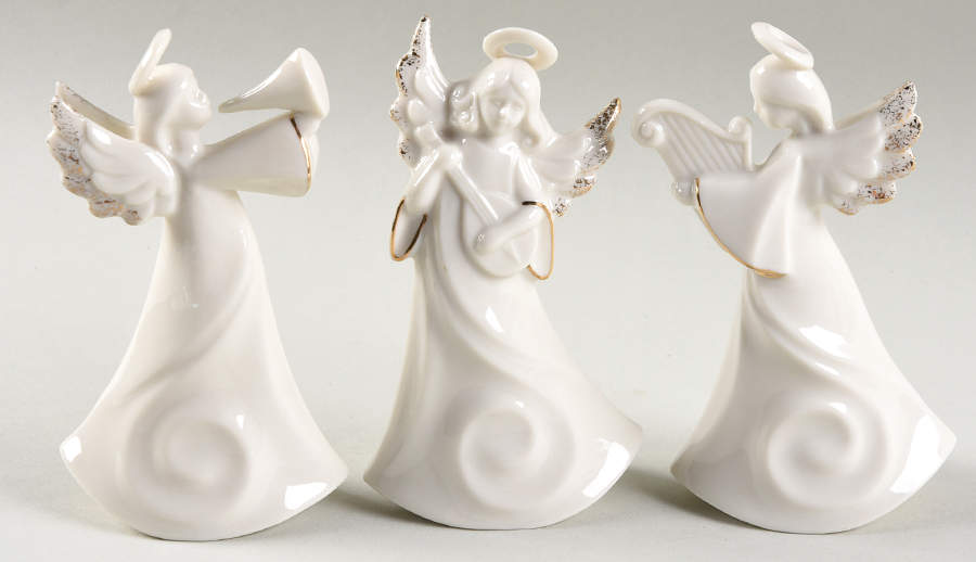 Holiday Splendor Angel-Set Of 3 Play Instrument - Boxed by Mikasa-1