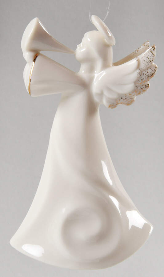 Holiday Splendor Angel Playing Horn - No Box by Mikasa-1