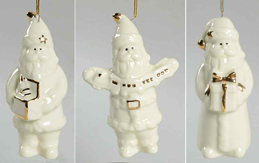 Holiday Splendor Santa-Set Of 3 - Boxed by Mikasa-1