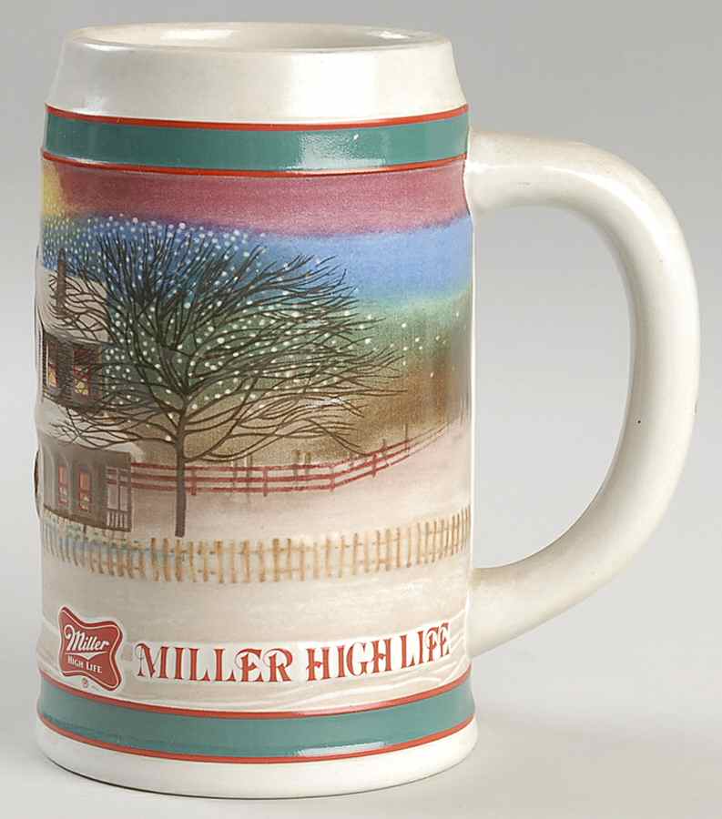 Miller Holiday Stein 1985 Holiday - No Box by Miller Brewing Co-1