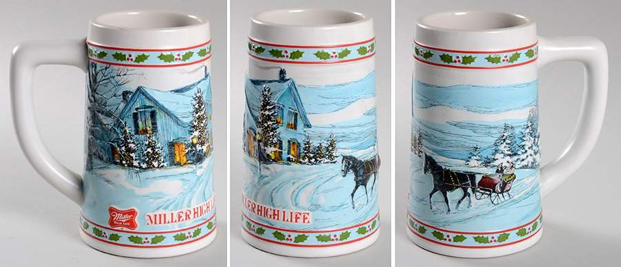 Miller Holiday Stein 1984 Holiday - No Box by Miller Brewing Co-1