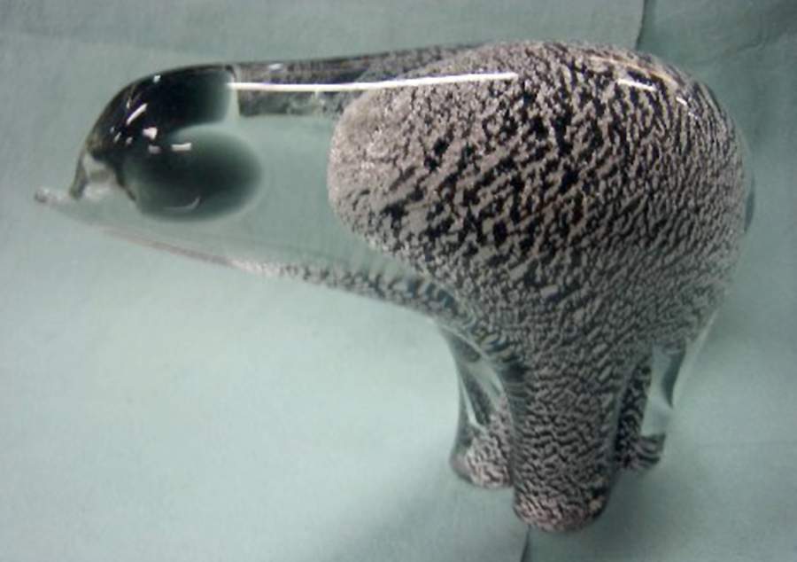 Marcolin Art Crystal Figurine Bear-Silver - No Box by Marcolin Art Crystal-1