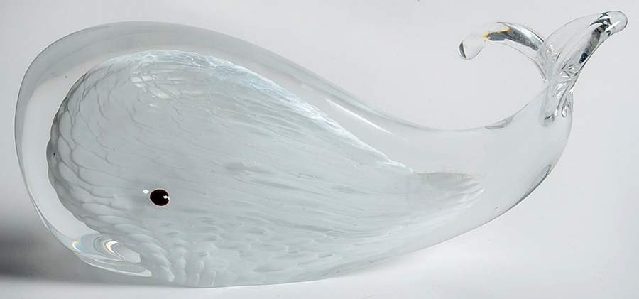 Marcolin Art Crystal Figurine Whale - No Box by Marcolin Art Crystal-1