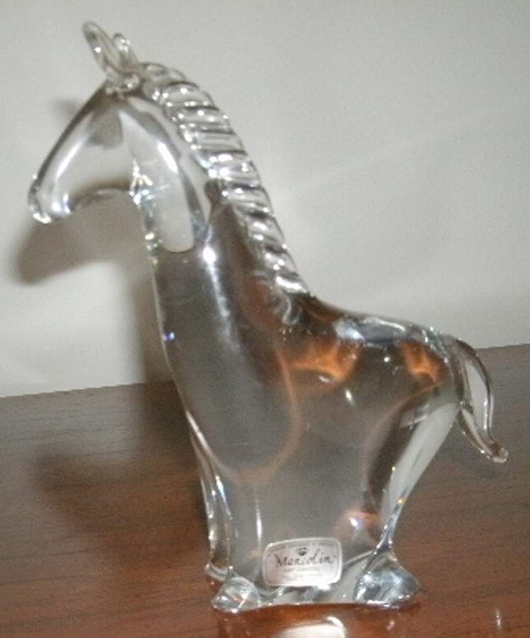 Marcolin Art Crystal Figurine Horse - No Box by Marcolin Art Crystal-1