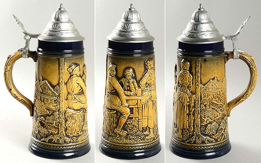 Marzi & Remy Steins Two Men And A Woman At Table - No Box by Marzi & Remy-1