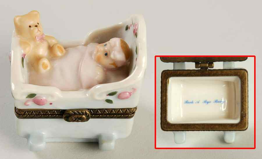 Madame Alexander Limoges Boxes Rock A Bye Baby - No Box by Madame Alexander-1