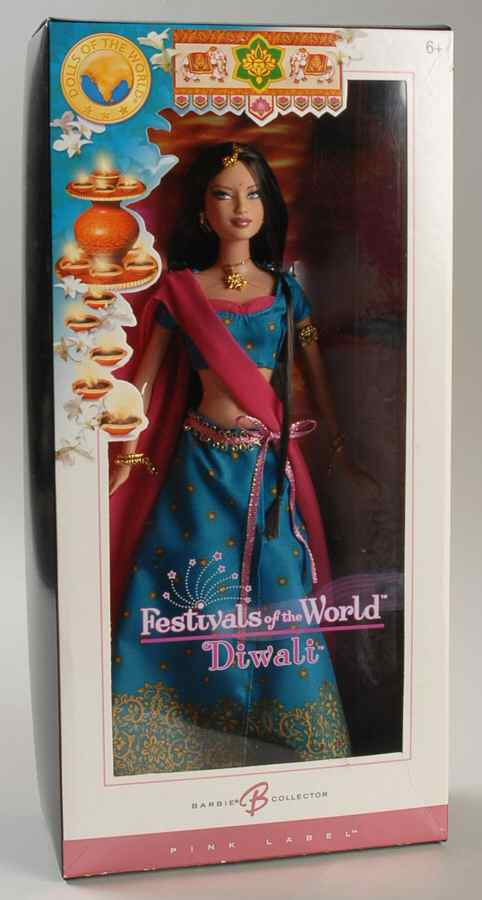 Festivals of the World Diwali Barbie - Boxed by Mattel-1