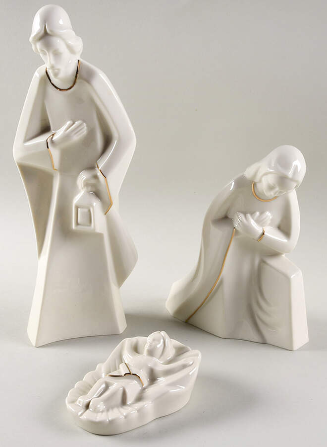 Holy Night Nativity-Large Holy Family-Boxed Set Of 3 - With Box by Mikasa-1