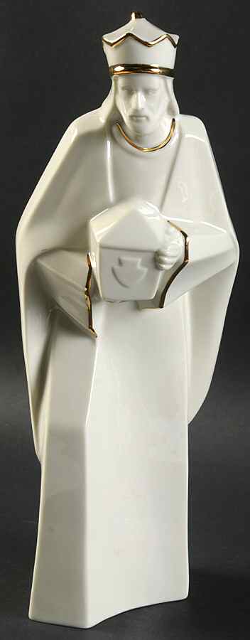 Holy Night Nativity-Large Wiseman-Leaning-Tall Crown - No Box by Mikasa-1