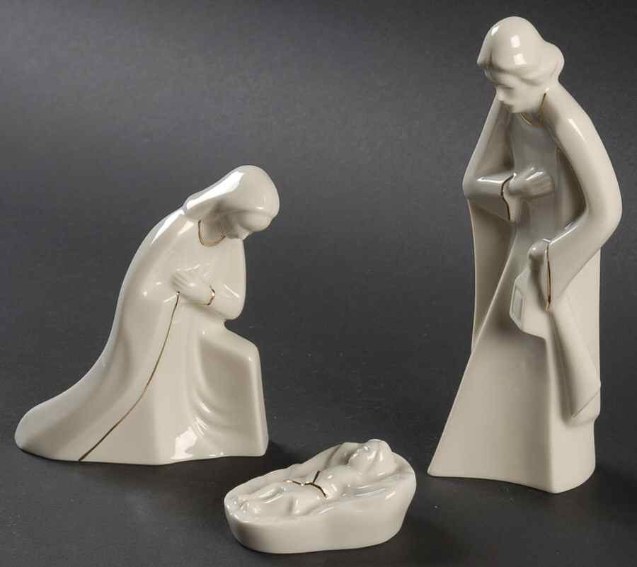 Holy Night Nativity-Small Holy Family-3 Pc Boxed Set - With Box by Mikasa-1