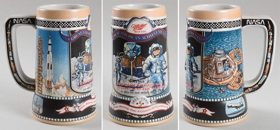 Great American Achievements 1st Man On The Moon - Boxed by Miller Brewing Co-1