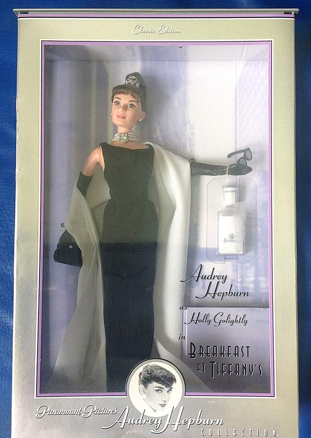 Audrey Hepburn-Breakfast at Tiffany's Breakfast At Tiffany's-Black Evening Gow - With Box by Mattel-1