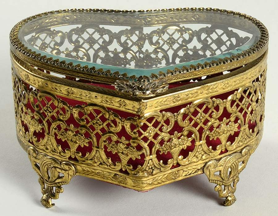 Matson Jewelry Boxes Heart Jewelry Trinket Box - No Box by Matson-1
