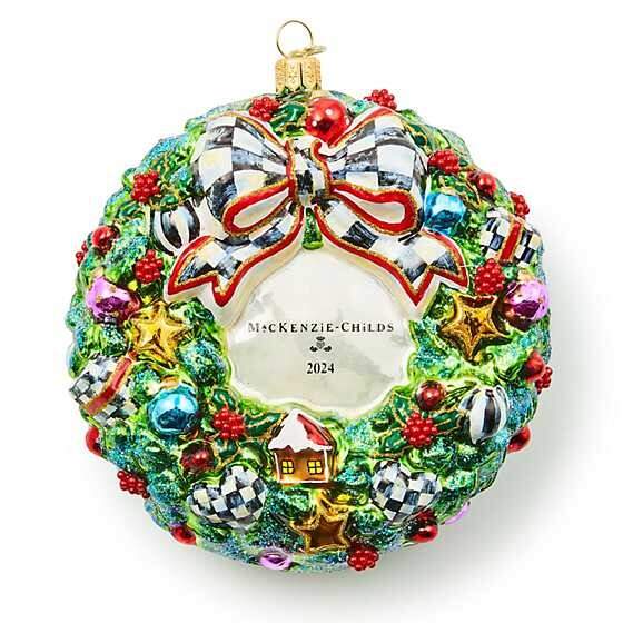 Annual Mackenzie Childs Ornaments 2024 Logo Wreath - No Box by MacKenzie-Childs-1