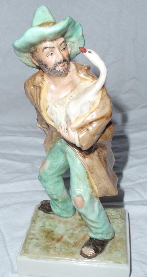 Irish Dresden Figurines The Goose Thief - No Box by Muller & Co-1