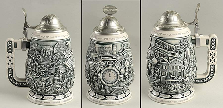 Millennium Steins 2000 Miller Millennium - No Box by Miller Brewing Co-1