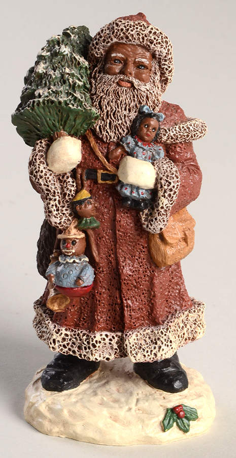 All God's Children Santas Father Christmas-Black - Boxed by Miss Martha Originals-1