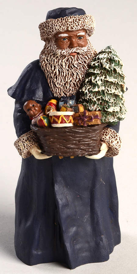 All God's Children Santas Father Christmas-Black - Boxed by Miss Martha Originals-1