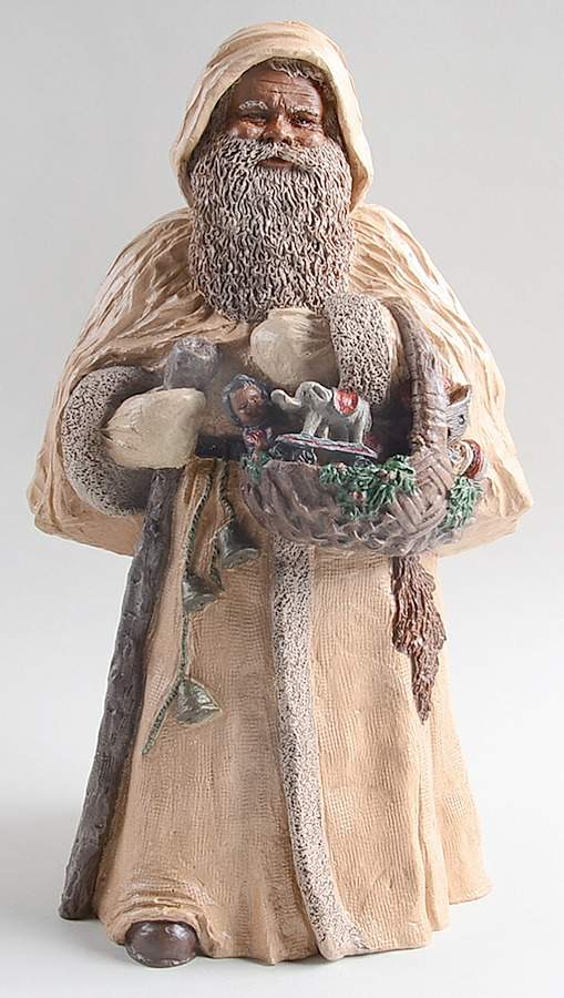 All God's Children Santas Father Christmas-Black - Boxed by Miss Martha Originals-1