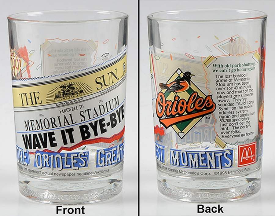 Baltimore Orioles Greatest Moments Oct 6 1991-Wave It Bye-Bye - No Box by McDonalds-1