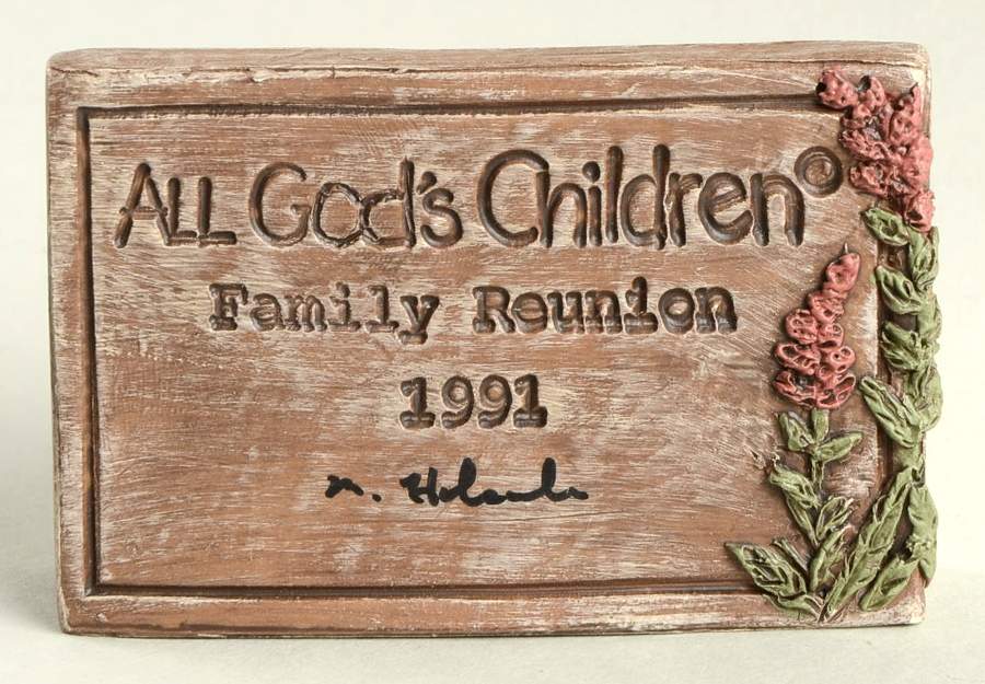 All God's Children Family Reunion Family Reunion Sign-1991 - Boxed by Miss Martha Originals-1