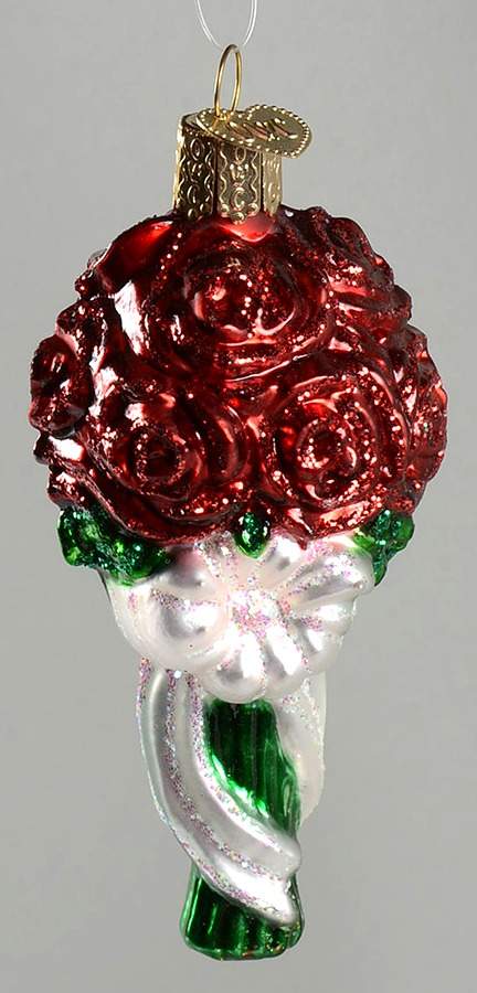 Bride's Tree Collection Flower Bouquet-Good Wishes - No Box by Old World Christmas (Newer)-1