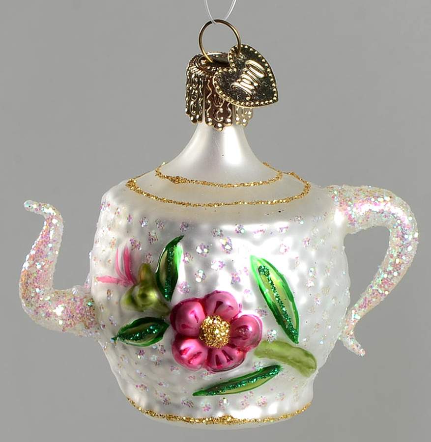 Bride's Tree Collection Teapot-Hospitality - No Box by Old World Christmas (Newer)-1