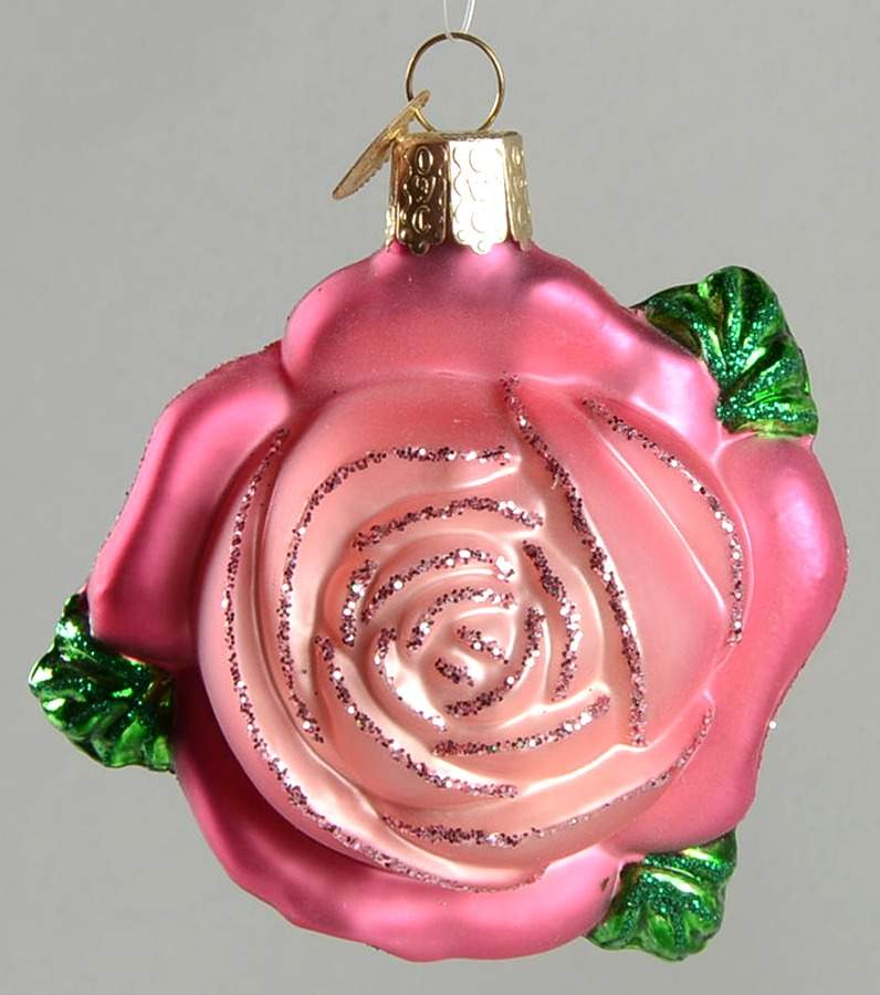 Bride's Tree Collection Rose-Beauty & Affection - No Box by Old World Christmas (Newer)-1