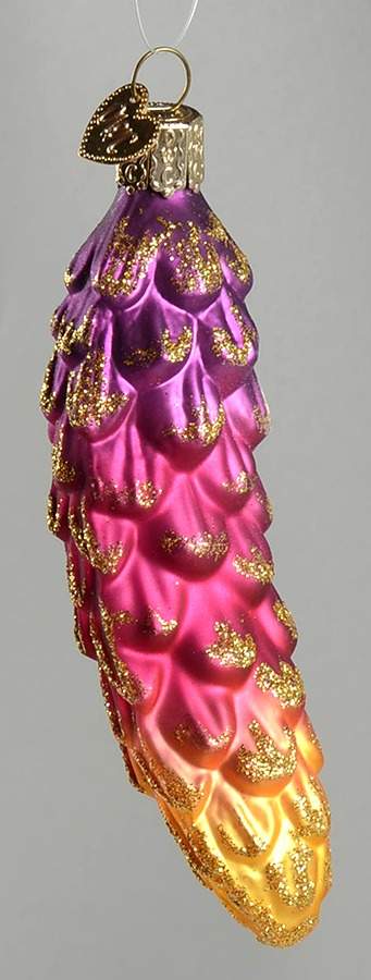 Bride's Tree Collection Pine Cone-Motherhood & Faith - No Box by Old World Christmas (Newer)-1
