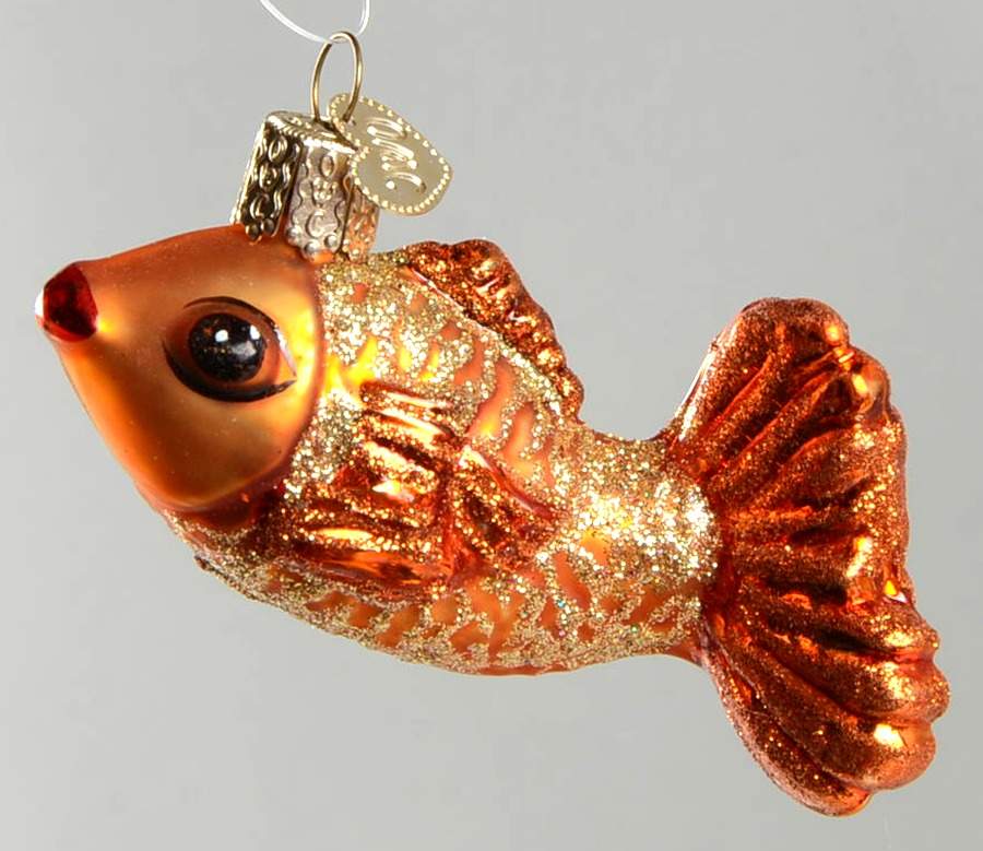 Bride's Tree Collection Graceful Fish-God's Blessing - No Box by Old World Christmas (Newer)-1