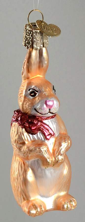 Bride's Tree Collection Rabbit-Hope & Faith - No Box by Old World Christmas (Newer)-1