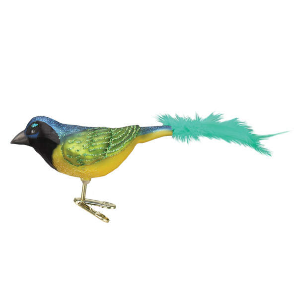 Birds - Clip-On Green Jay - No Box by Old World Christmas (Newer)-1