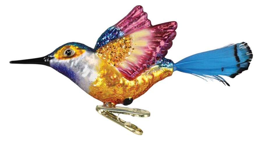 Birds - Clip-On Vibrant Hummingbird - No Box by Old World Christmas (Newer)-1