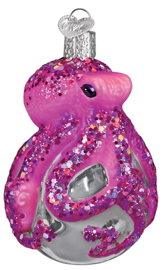 Fish and Marine Life Shimmering Octopus - Nb744, No Box by Old World Christmas (Newer)-1