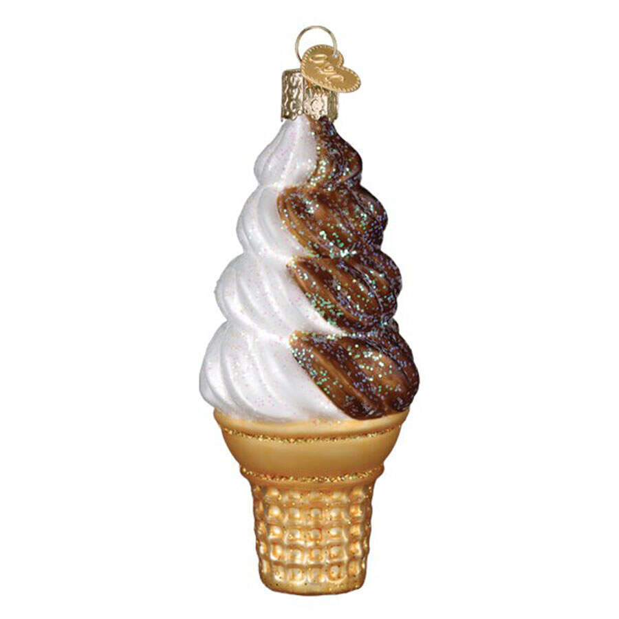 Food and Drink Chocolate Swirl Soft Serve - Nb723, No Box by Old World Christmas (Newer)-1