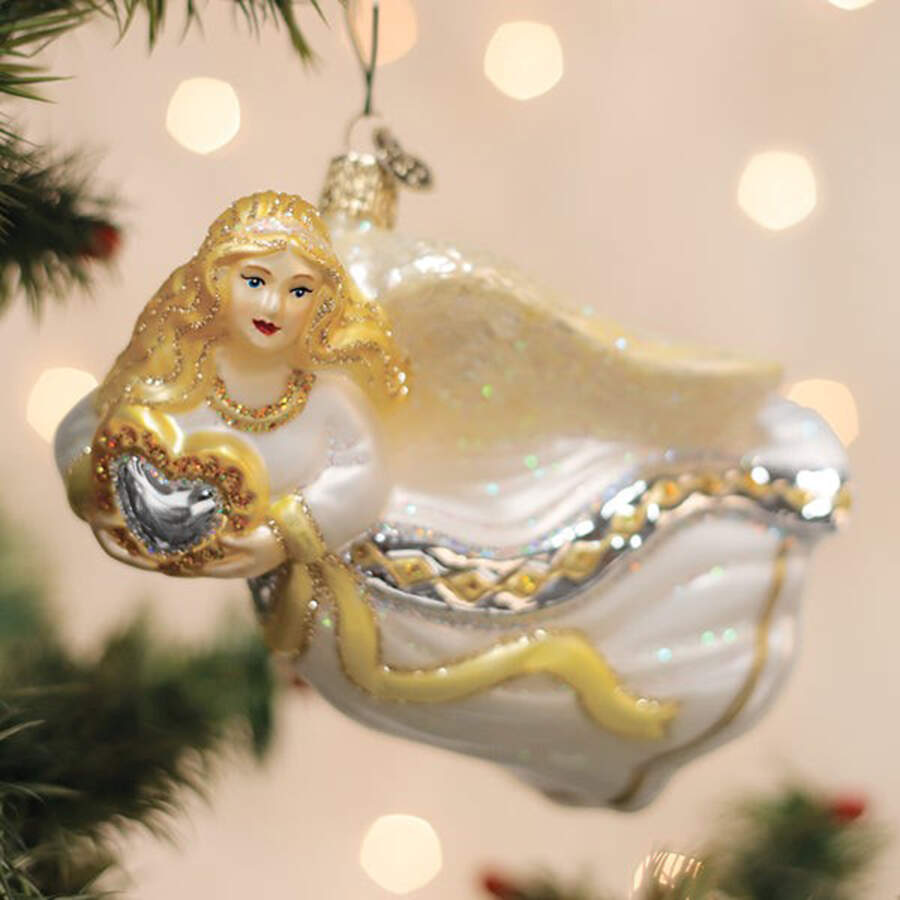 Angels Angel With Heart - No Box by Old World Christmas (Newer)-1