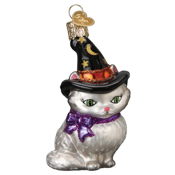 Halloween Witch Kitten - No Box by Old World Christmas (Newer)-1