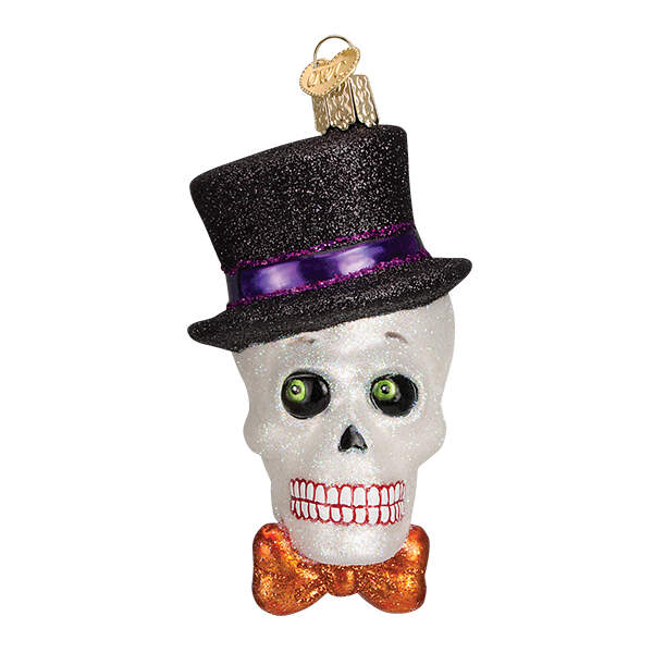 Halloween Top Hat Skeleton - No Box by Old World Christmas (Newer)-1