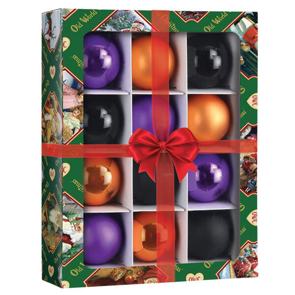 Halloween Halloween Balls-Set Of 12 - With Box Bx412 by Old World Christmas (Newer)-1
